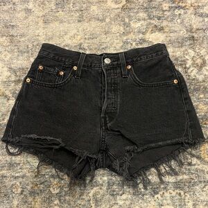 Levi’s Black Denim Women Shorts